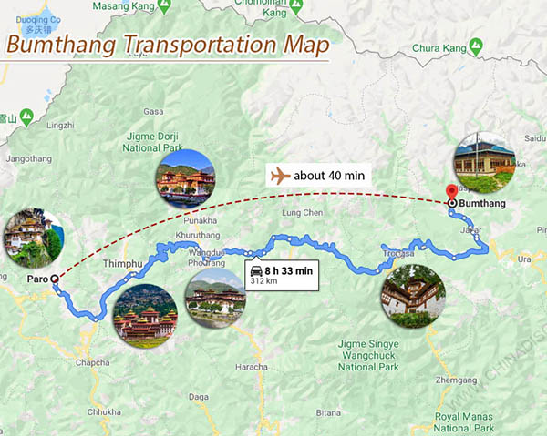 Bumthang Maps