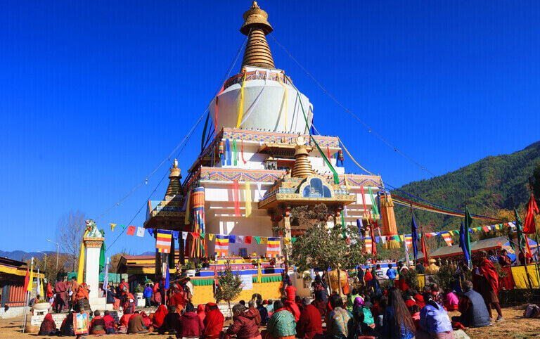 Bhutan National Memorial Chorten in Thimphu