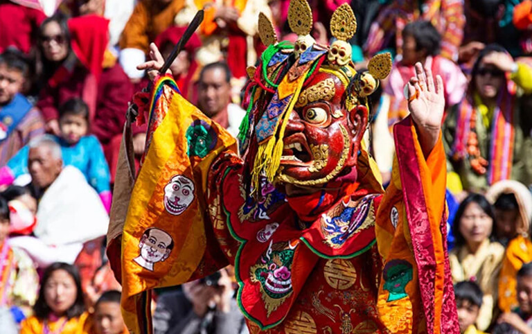 Scacred Mask Dance Performance