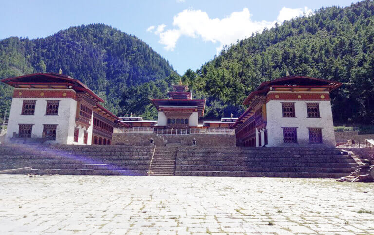 Lhakhang Karpo (White Temple) in Haa Valley