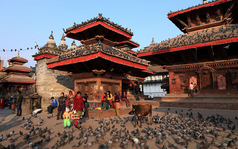 Medieval architecture at Kathmandu Durbar Square