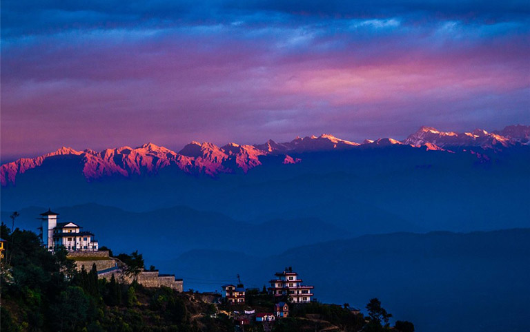 Sunrise over Himalayan Mountain